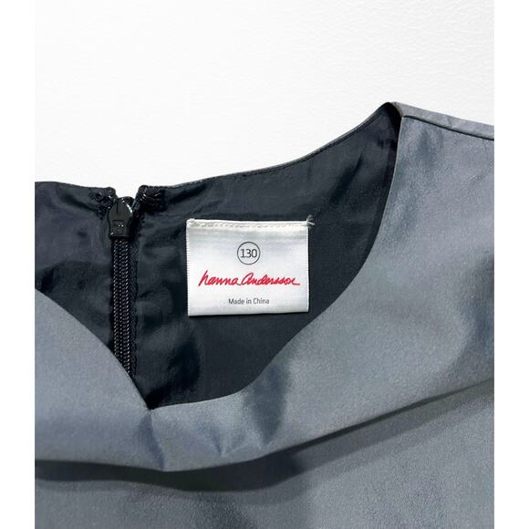 Hanna Andersson Taffeta Party Dress, Size 8 - Picture 3 of 12